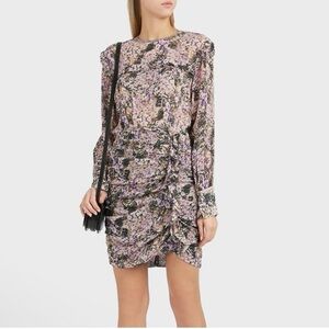 Isabel Marat Etoile Jirvina Ruffle Floral Mini Dress 38 medium
